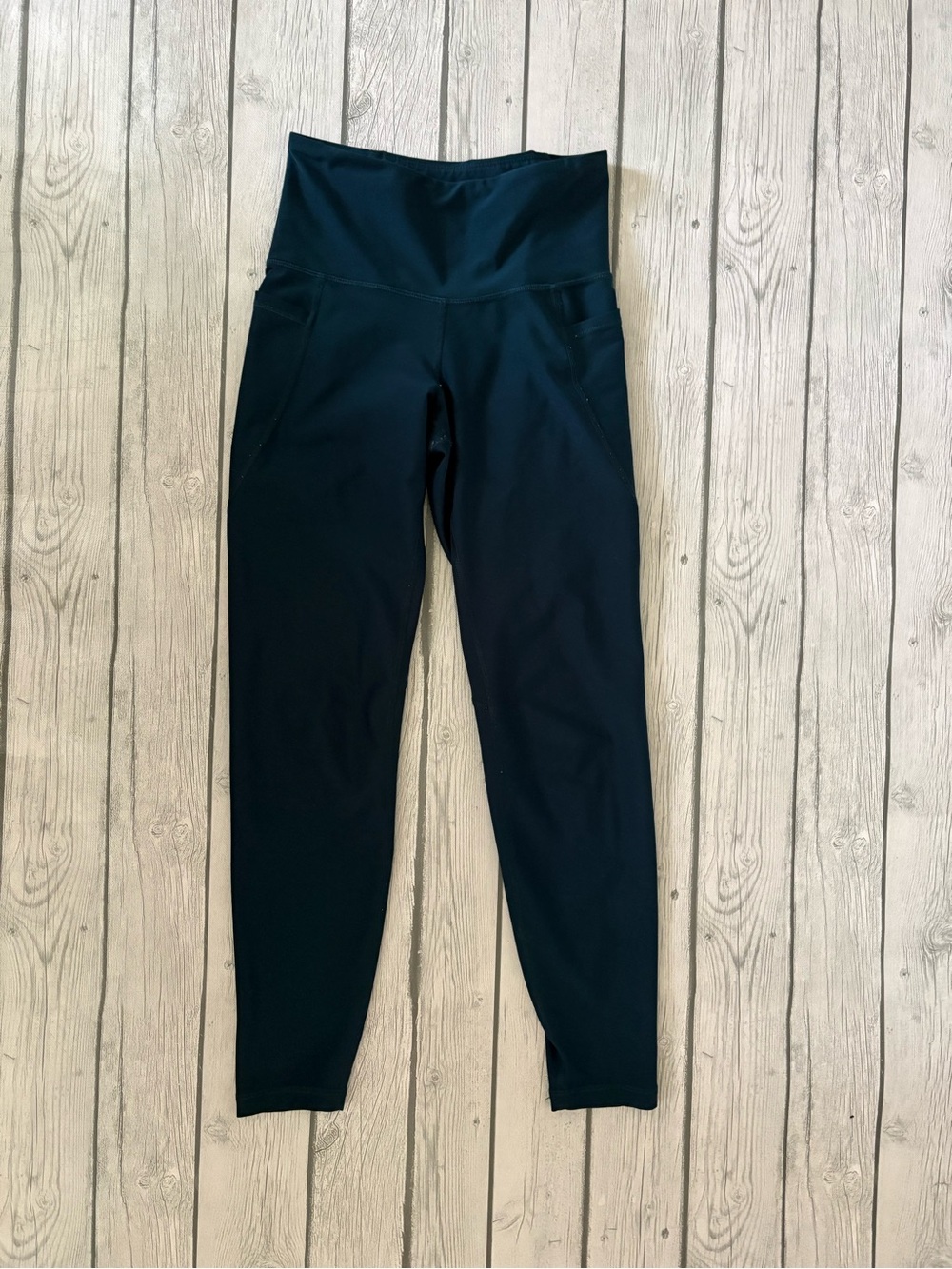 Old Navy Dark Teal Go Dry Active High-Waist Leggings